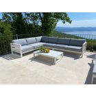 LO-76434 Outdoor-Ecksofa grau