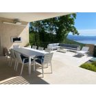 LO-76434 Outdoor-Ecksofa grau