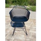 LO-74546 Garten-Essgarnitur schwarz
