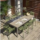 Nardi Doga és Doga Bistrot szék - Nardi Rio 210 cm asztal 8 személyes több színben