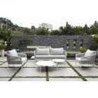 Bahamas Gartensofa weiß, grau