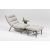 Barbados Lounge Set, Liegestuhlset mit cremefarbenen Kissen