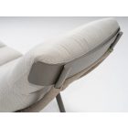 Barbados Lounge Set, Liegestuhlset mit cremefarbenen Kissen