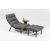 Barbados-Lounge-Set, Sonnenliege-Set mit dunkelgrauen Kissen