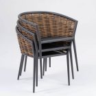 Bounty Outdoor-Sessel grau/braun
