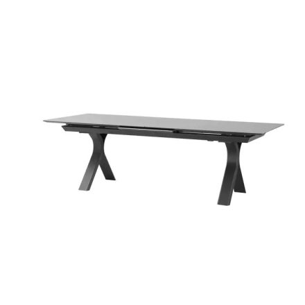 Carson ausziehbarer Garten-Esstisch anthrazit 100x240-300cm