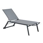 Comforto Aluminium-Sonnenliege dunkelgrau