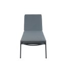 Comforto Aluminium-Sonnenliege dunkelgrau