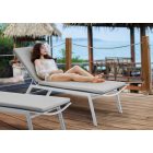 Comforto Aluminium Sonnenbank weiß