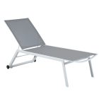 Comforto Aluminium Sonnenbank weiß