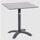 Cross-1 Outdoor pulverbeschichtetes Aluminium Tischbein anthrazit klappbar