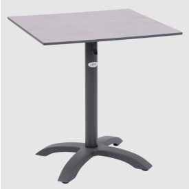   Cross-1 Outdoor pulverbeschichtetes Aluminium Tischbein anthrazit klappbar