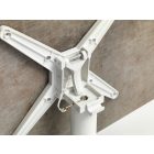Cross-1 weiß pulverbeschichtetes Klapptischbein