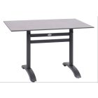 Cross-2 Outdoor Doppel-Klapptischbein aus pulverbeschichtetem Aluminium in Anthrazit