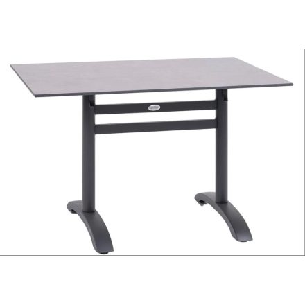 Cross-2 Outdoor Doppel-Klapptischbein aus pulverbeschichtetem Aluminium in Anthrazit