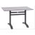 Cross-2 Outdoor Doppel-Klapptischbein aus pulverbeschichtetem Aluminium in Anthrazit