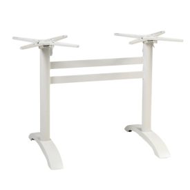   Cross-2 Outdoor weiß pulverbeschichtetes Aluminium-Klapptischbein