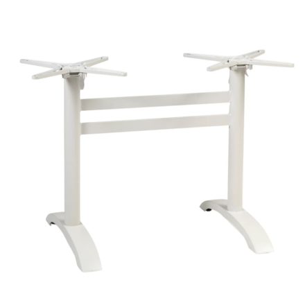 Cross-2 Outdoor weiß pulverbeschichtetes Aluminium-Klapptischbein