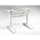 Cross-2 Outdoor weiß pulverbeschichtetes Aluminium-Klapptischbein