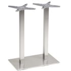 Ecco 2 Bar Outdoor Tischbein aus Edelstahl 110 cm