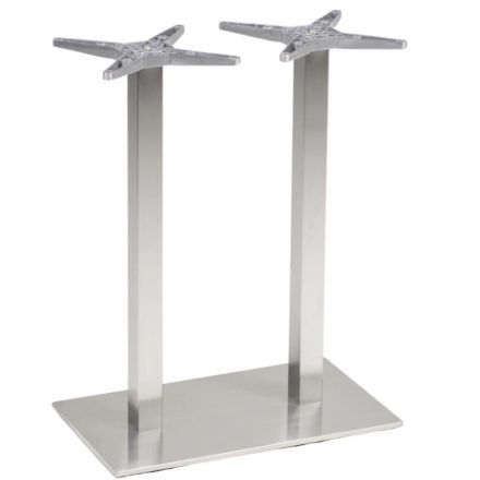 Ecco 2 Bar Outdoor Tischbein aus Edelstahl 110 cm
