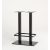 Ecco 2 Bar FR Outdoor Tischbein aus Edelstahl 110 cm schwarz
