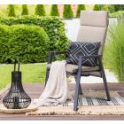 Havanna Gartensessel beige mit kippbarer Rückenlehne