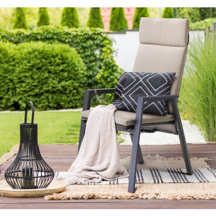 Havanna Gartensessel beige mit kippbarer Rückenlehne