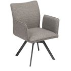 Ibiza Gartensessel grau mit drehbarem Sitz