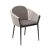 Mango-Gartensessel dunkelgrau, beige