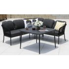 New Style Garten Esstischgarnitur anthrazit