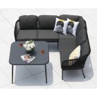 New Style Garten Esstischgarnitur anthrazit