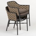 Rio geschnürter Gartensessel taupe/braun