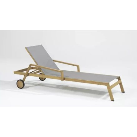 Roma Sonnenliege Holz - grau