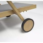 Roma Sonnenliege Holz - grau