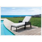 Sicily Stoff Sonnenliege grau