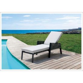 Sicily Stoff Sonnenliege grau