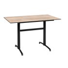 Texas -2 Outdoor-Klapptischbein schwarz
