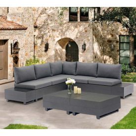Torino Gartensofa grau
