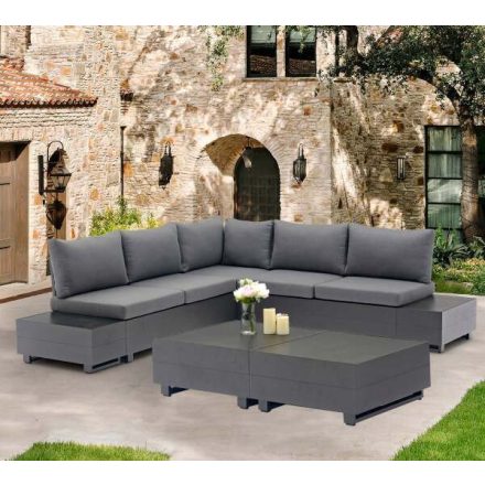 Torino Gartensofa grau