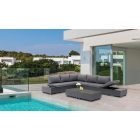 Torino Gartensofa grau