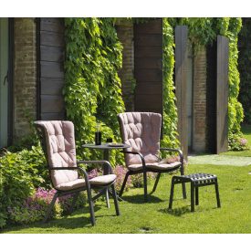   Nardi Folio Sessel, Schaukelstuhl, Fußstütze - Spritz Tisch für 2 Personen in verschiedenen Farben