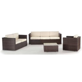 Künstliche Rattan-Gartensitzgruppe Sole