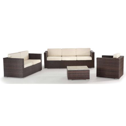 Künstliche Rattan-Gartensitzgruppe Sole