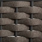 Cannes Lux Sessel anthrazit/braun