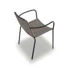 Cannes Lux Sessel anthrazit/braun