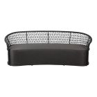 Cipro Gartenmöbel-Set schwarz/dunkelgrau