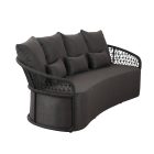 Cipro Gartenmöbel-Set schwarz/dunkelgrau