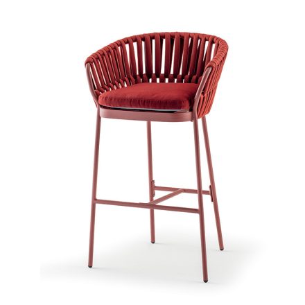 Soho Garten Barhocker rot