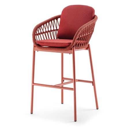 Elba Garten Barhocker rot